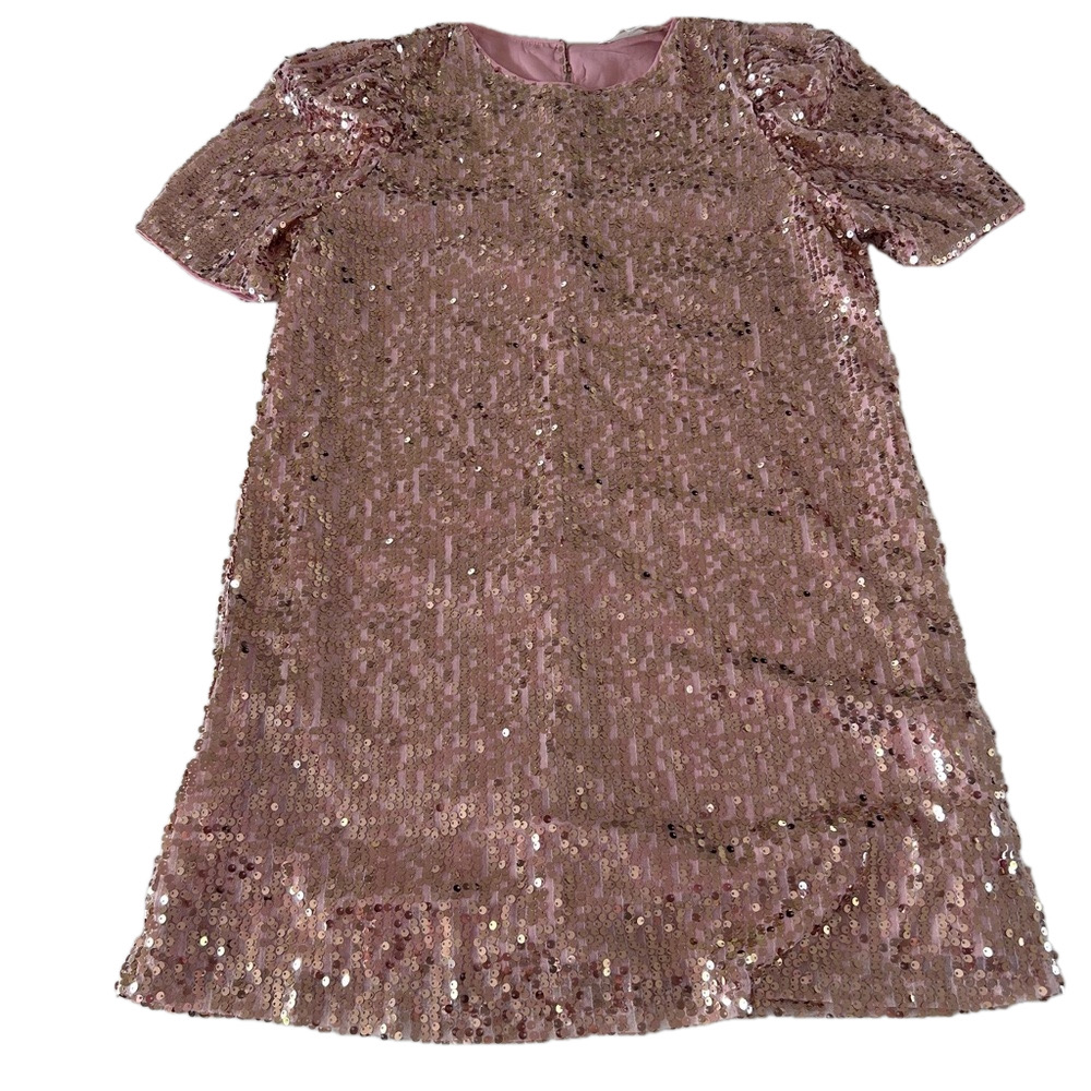 Rose Gold Sequin Mini Dress